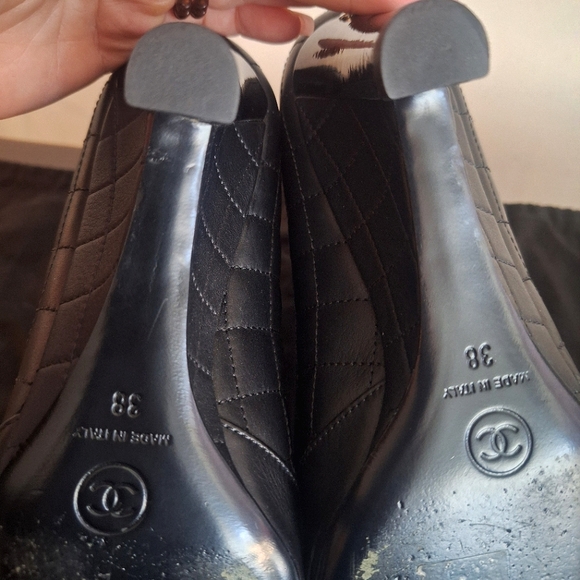 CHANEL Quilted Lambkskin Booties - Picture 9 of 16